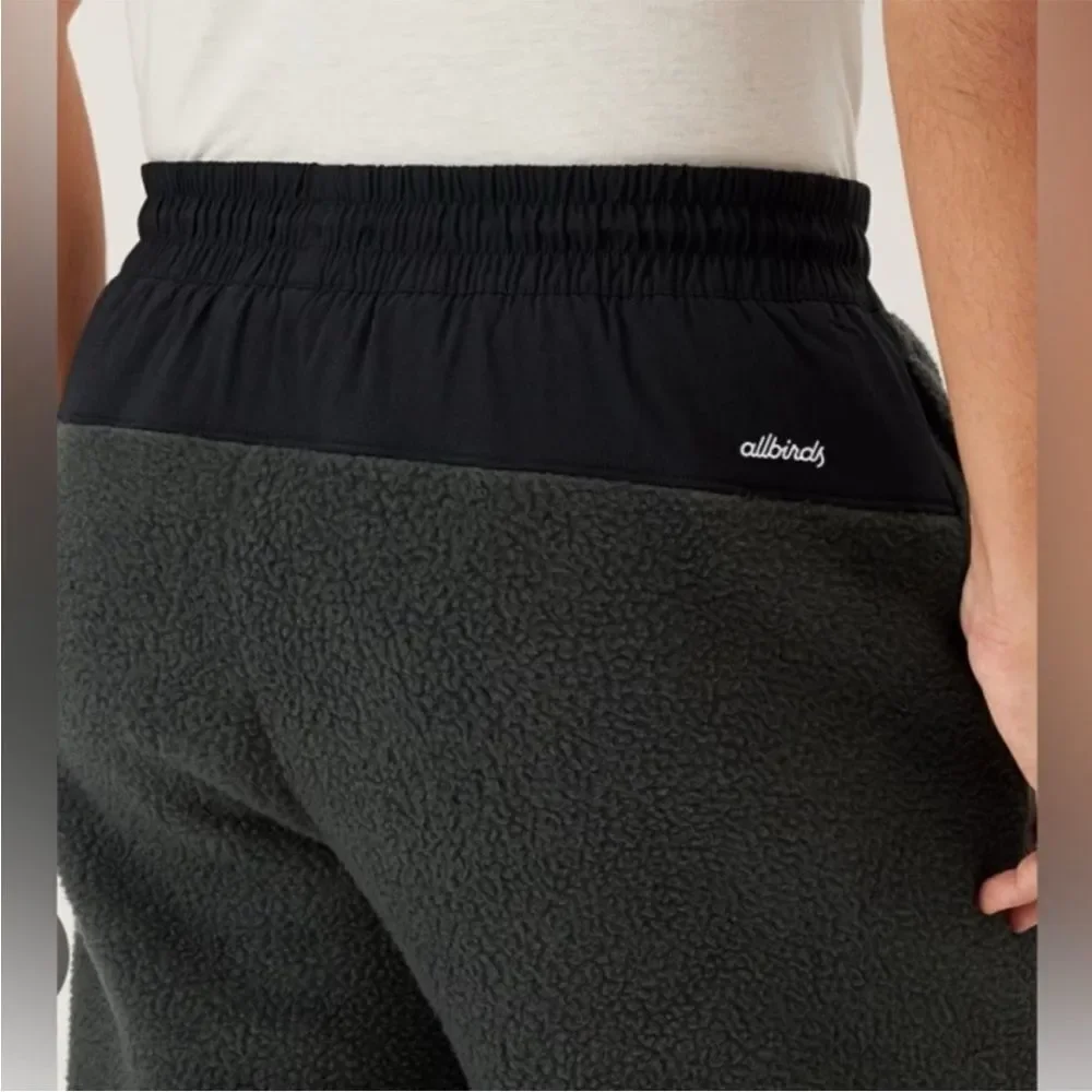 NWT Allbirds Men's (M) Fluff Fleece Pant Joggers in Natural Black Size XS